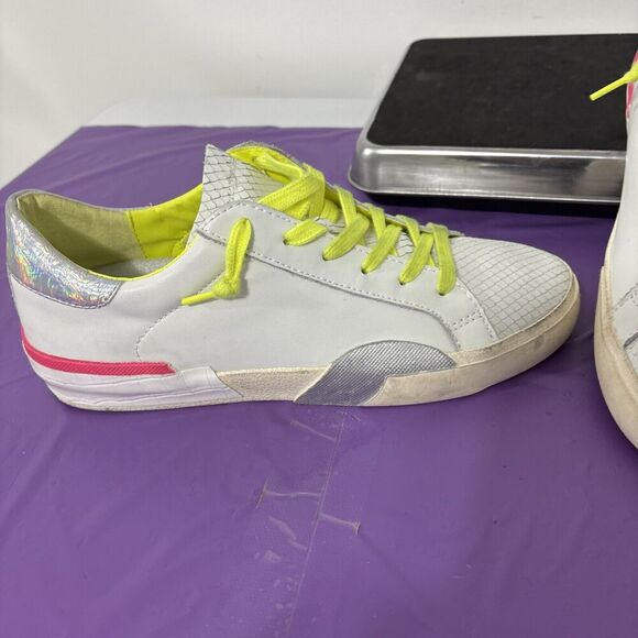 Dolce Vita Women's Zina Sneakers NEON MULTI LEATHER Sz 10 - Picture 2 of 13